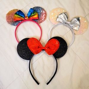 Bundle of 3 Minnie mouse head bands